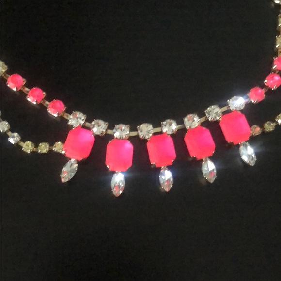 Free as Add on - Bright Pink Stone Necklace - Picture 2 of 2